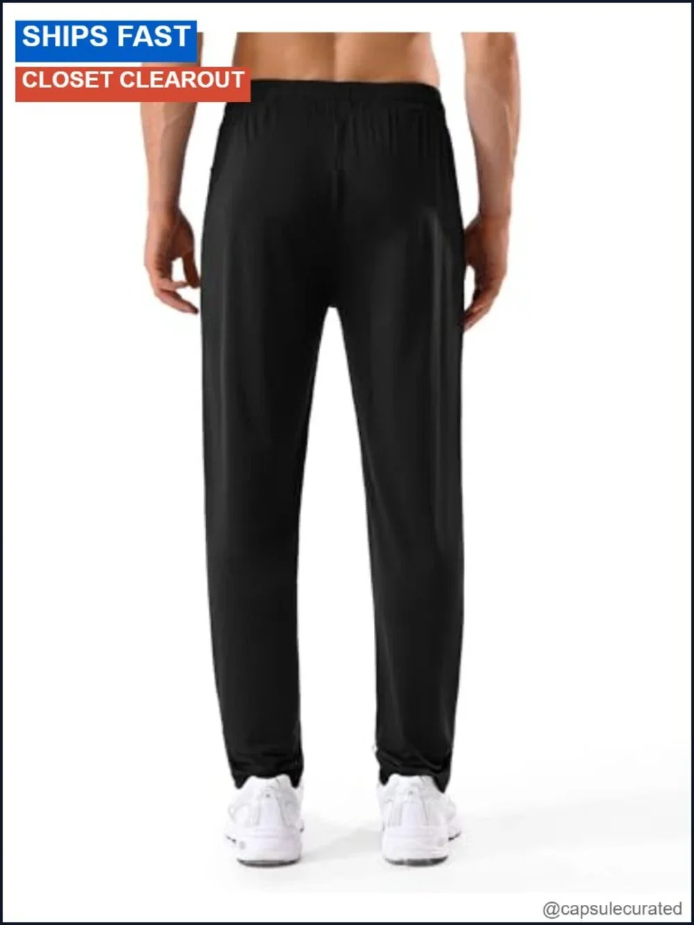 Men's 5 Pack Sweatpants Zipper Pockets Stretch Lightweight Athletic Pants
